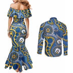 Eels NAIDOC Week 2026 Personalised Couples Matching Mermaid Dress and Long Sleeve Button Shirt 50 Years of Deadly Aboriginal Art