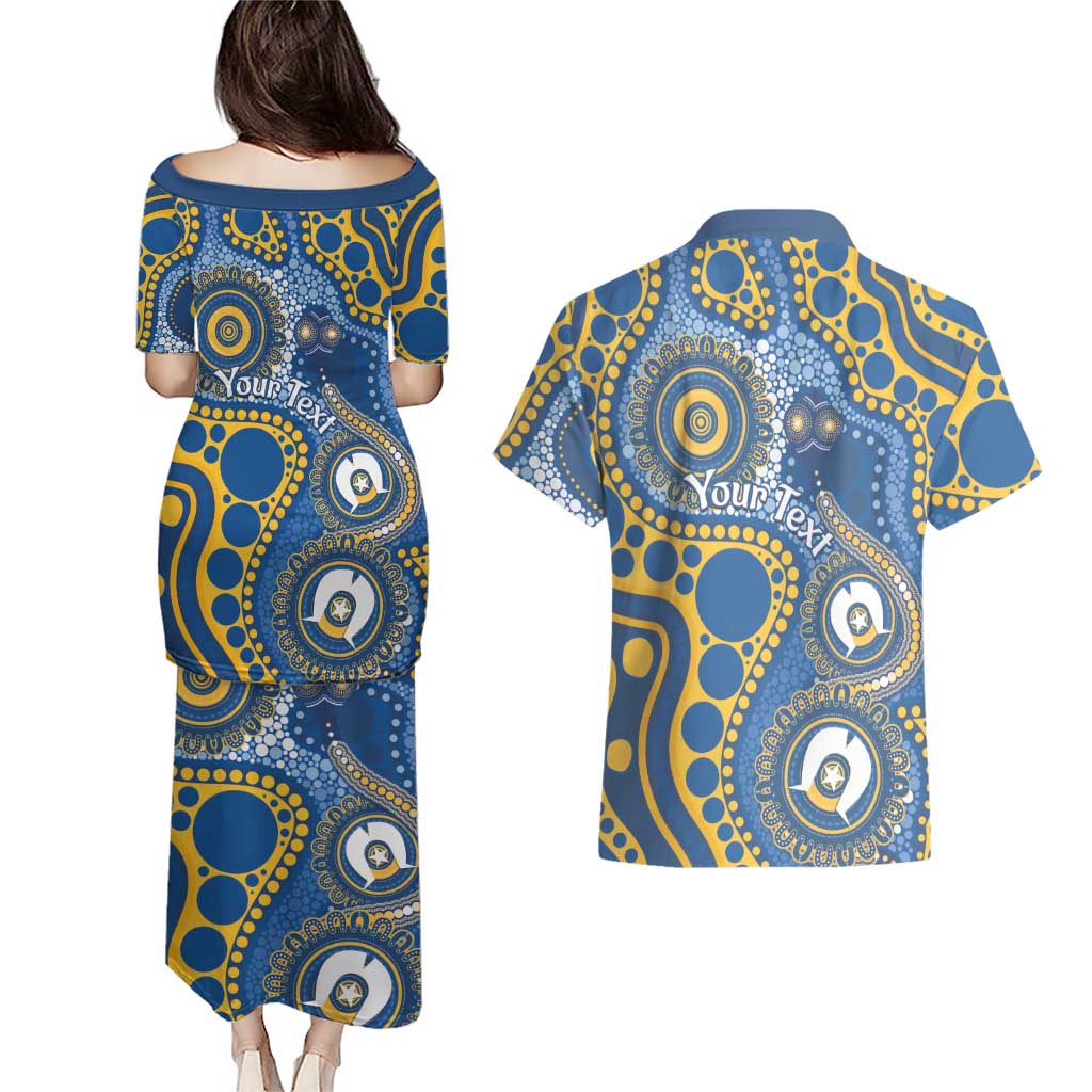 Eels NAIDOC Week 2026 Personalised Couples Matching Puletasi and Hawaiian Shirt 50 Years of Deadly Aboriginal Art