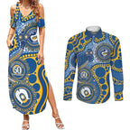 Eels NAIDOC Week 2026 Personalised Couples Matching Summer Maxi Dress and Long Sleeve Button Shirt 50 Years of Deadly Aboriginal Art