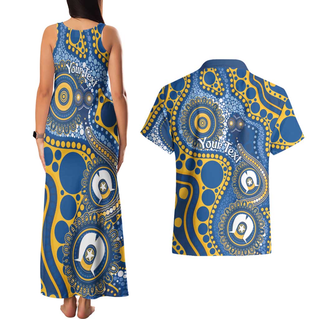Eels NAIDOC Week 2026 Personalised Couples Matching Tank Maxi Dress and Hawaiian Shirt 50 Years of Deadly Aboriginal Art