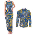 Eels NAIDOC Week 2026 Personalised Couples Matching Tank Maxi Dress and Long Sleeve Button Shirt 50 Years of Deadly Aboriginal Art
