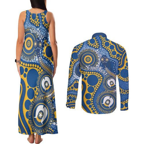 Eels NAIDOC Week 2026 Personalised Couples Matching Tank Maxi Dress and Long Sleeve Button Shirt 50 Years of Deadly Aboriginal Art
