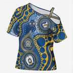 Eels NAIDOC Week 2026 Personalised Cross Shoulder Shirt 50 Years of Deadly Aboriginal Art