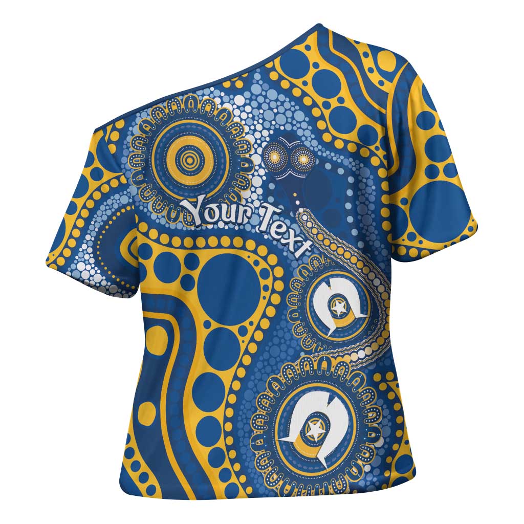 Eels NAIDOC Week 2026 Personalised Cross Shoulder Shirt 50 Years of Deadly Aboriginal Art
