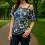Eels NAIDOC Week 2026 Personalised Cross Shoulder Shirt 50 Years of Deadly Aboriginal Art