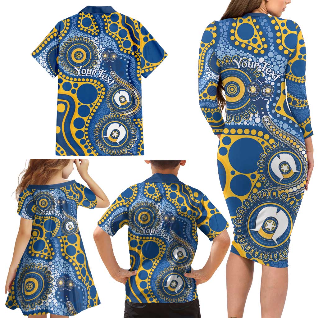 Eels NAIDOC Week 2026 Personalised Family Matching Long Sleeve Bodycon Dress and Hawaiian Shirt 50 Years of Deadly Aboriginal Art