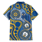 Eels NAIDOC Week 2026 Personalised Family Matching Off Shoulder Short Dress and Hawaiian Shirt 50 Years of Deadly Aboriginal Art