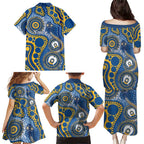 Eels NAIDOC Week 2026 Personalised Family Matching Puletasi and Hawaiian Shirt 50 Years of Deadly Aboriginal Art