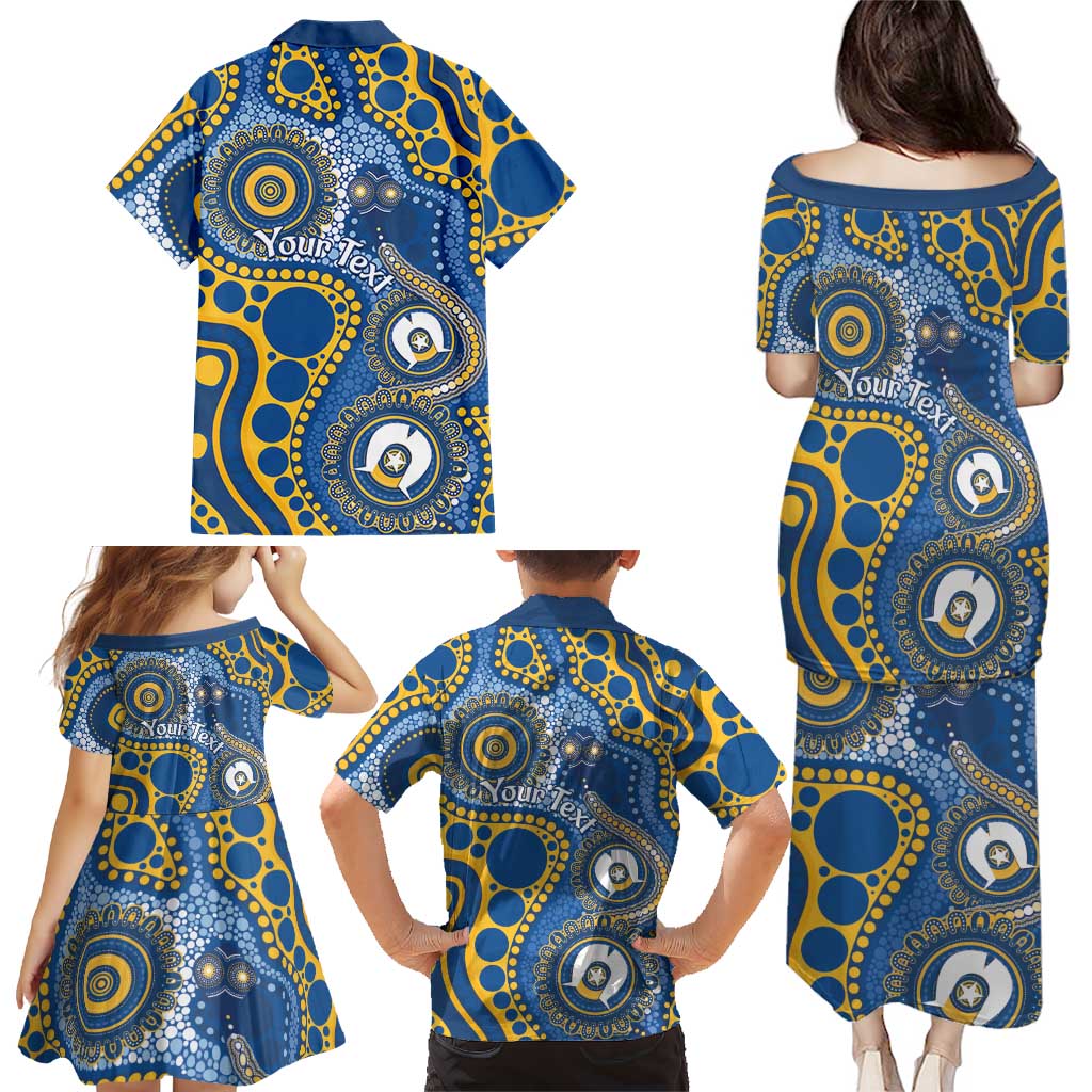 Eels NAIDOC Week 2026 Personalised Family Matching Puletasi and Hawaiian Shirt 50 Years of Deadly Aboriginal Art