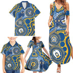 Eels NAIDOC Week 2026 Personalised Family Matching Summer Maxi Dress and Hawaiian Shirt 50 Years of Deadly Aboriginal Art