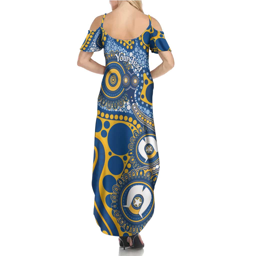 Eels NAIDOC Week 2026 Personalised Family Matching Summer Maxi Dress and Hawaiian Shirt 50 Years of Deadly Aboriginal Art