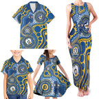 Eels NAIDOC Week 2026 Personalised Family Matching Tank Maxi Dress and Hawaiian Shirt 50 Years of Deadly Aboriginal Art