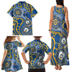 Eels NAIDOC Week 2026 Personalised Family Matching Tank Maxi Dress and Hawaiian Shirt 50 Years of Deadly Aboriginal Art
