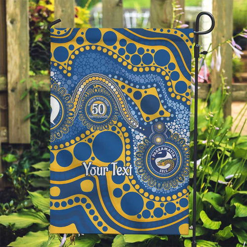 Eels NAIDOC Week 2026 Personalised Garden Flag 50 Years of Deadly Aboriginal Art