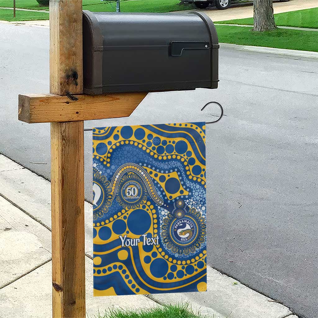 Eels NAIDOC Week 2026 Personalised Garden Flag 50 Years of Deadly Aboriginal Art