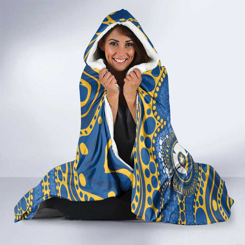 Eels NAIDOC Week 2026 Personalised Hooded Blanket 50 Years of Deadly Aboriginal Art
