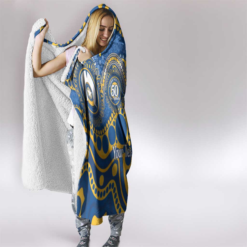 Eels NAIDOC Week 2026 Personalised Hooded Blanket 50 Years of Deadly Aboriginal Art