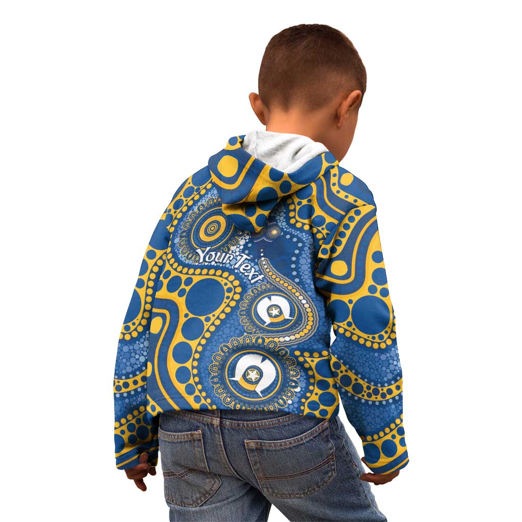 Eels NAIDOC Week 2026 Personalised Kid Hoodie 50 Years of Deadly Aboriginal Art