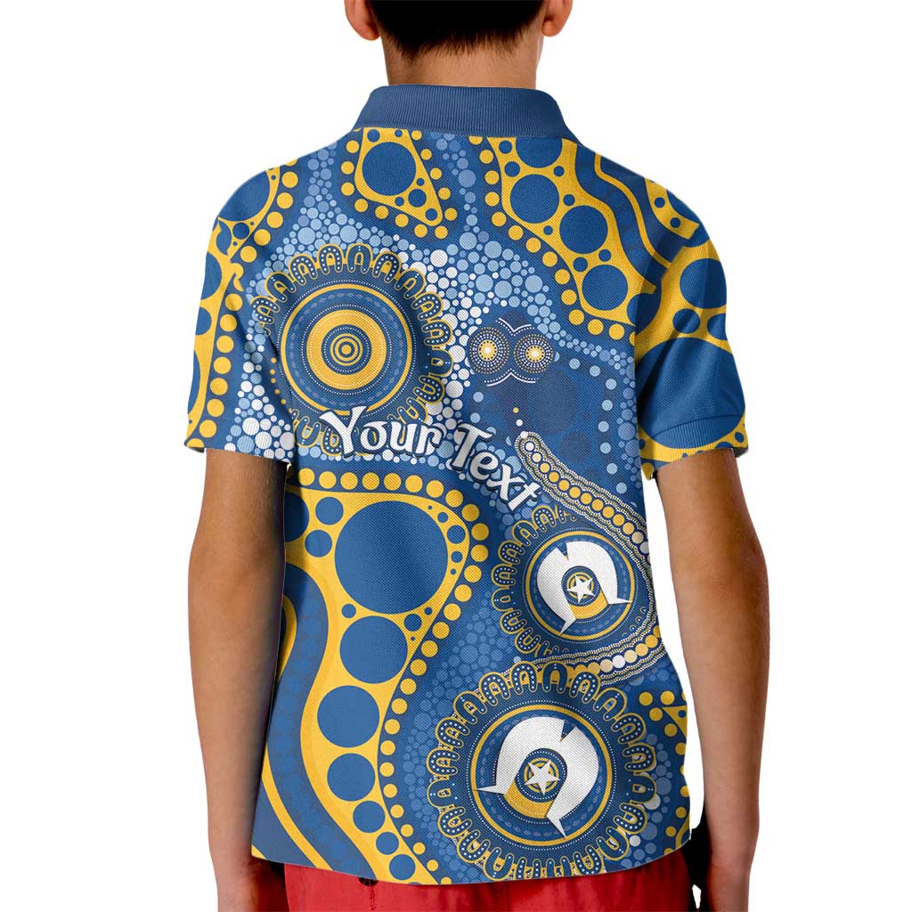 Eels NAIDOC Week 2026 Personalised Kid Polo Shirt 50 Years of Deadly Aboriginal Art