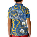 Eels NAIDOC Week 2026 Personalised Kid Polo Shirt 50 Years of Deadly Aboriginal Art
