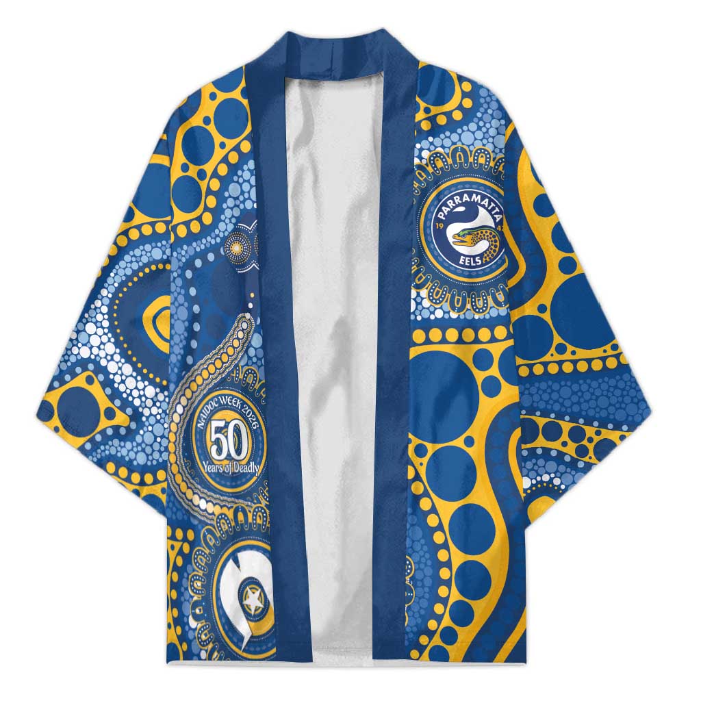 Eels NAIDOC Week 2026 Personalised Kimono 50 Years of Deadly Aboriginal Art