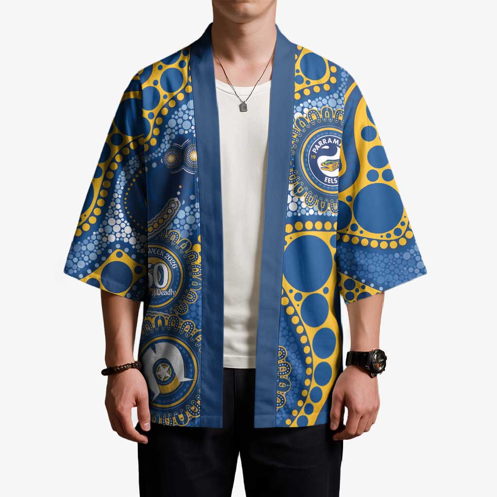 Eels NAIDOC Week 2026 Personalised Kimono 50 Years of Deadly Aboriginal Art