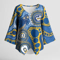 Eels NAIDOC Week 2026 Personalised Kimono Sleeve Blouse 50 Years of Deadly Aboriginal Art