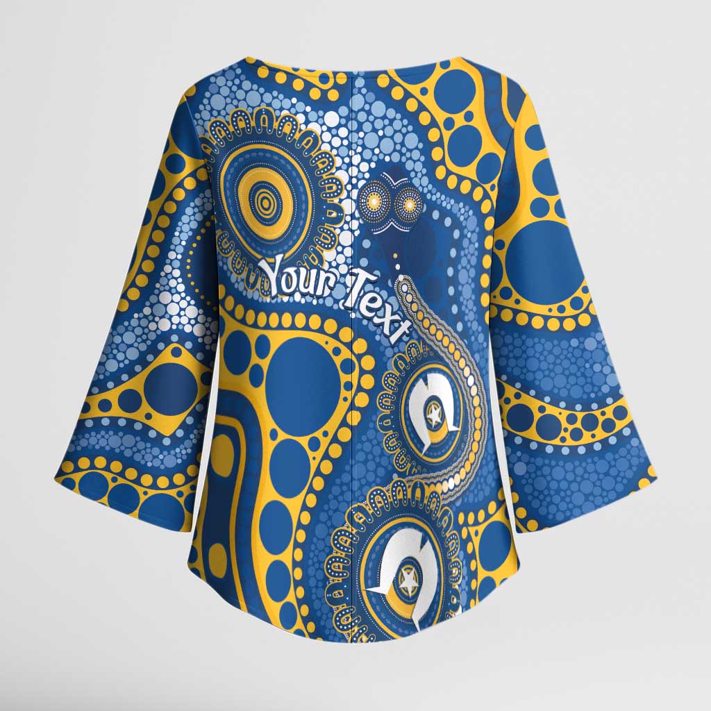 Eels NAIDOC Week 2026 Personalised Kimono Sleeve Blouse 50 Years of Deadly Aboriginal Art