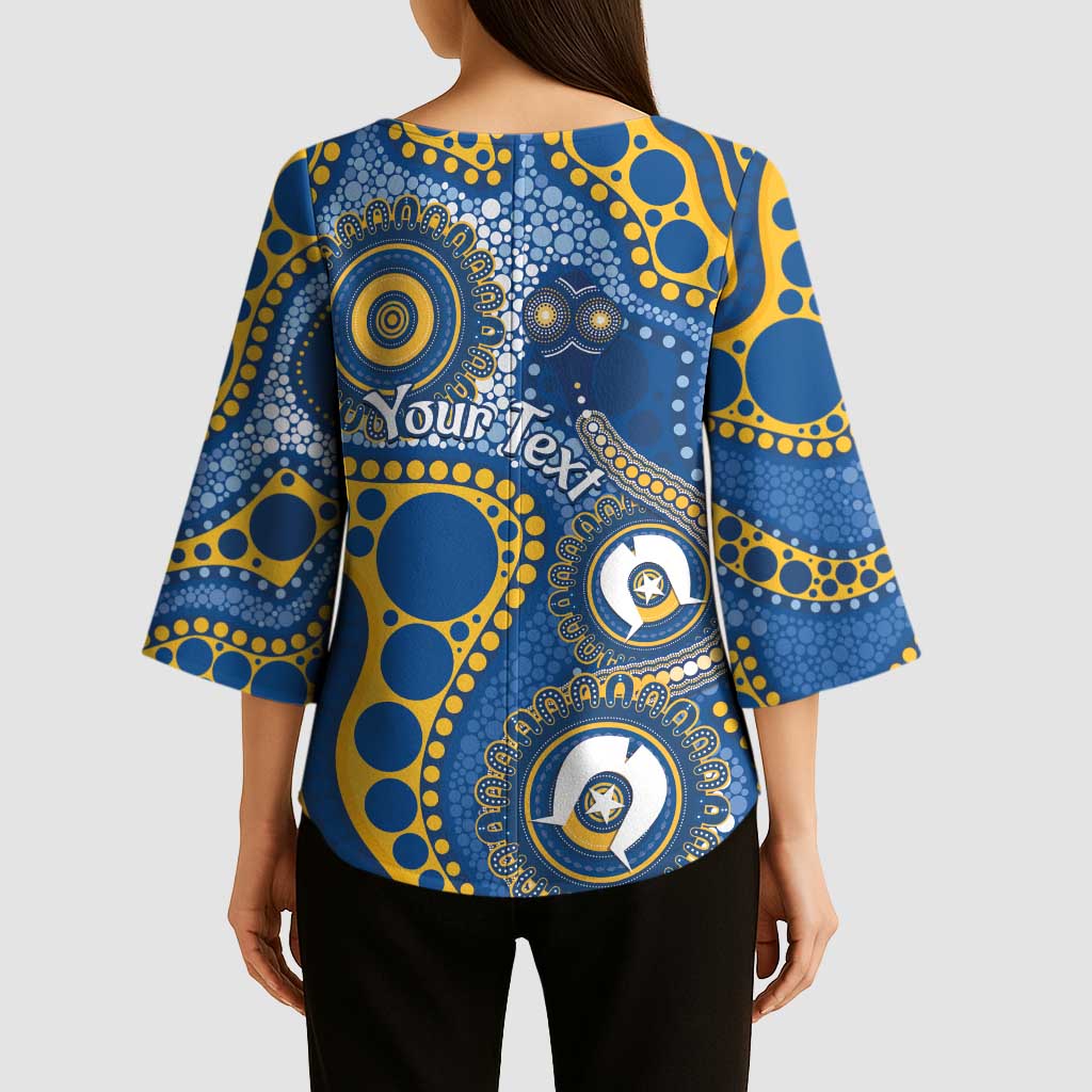 Eels NAIDOC Week 2026 Personalised Kimono Sleeve Blouse 50 Years of Deadly Aboriginal Art