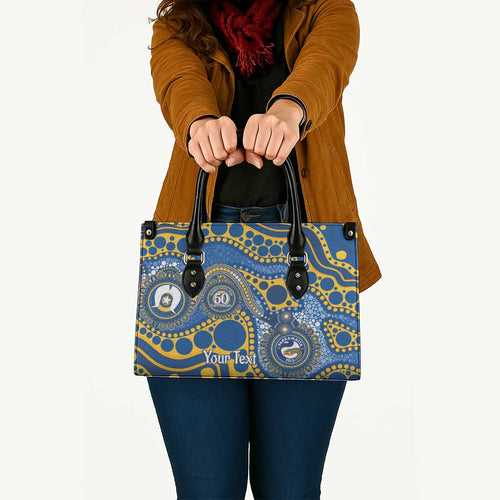Eels NAIDOC Week 2026 Personalised Leather Bag 50 Years of Deadly Aboriginal Art
