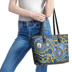 Eels NAIDOC Week 2026 Personalised Leather Tote Bag 50 Years of Deadly Aboriginal Art