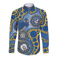 Eels NAIDOC Week 2026 Personalised Long Sleeve Button Shirt 50 Years of Deadly Aboriginal Art