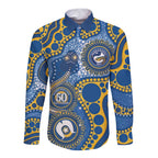 Eels NAIDOC Week 2026 Personalised Long Sleeve Button Shirt 50 Years of Deadly Aboriginal Art