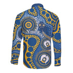 Eels NAIDOC Week 2026 Personalised Long Sleeve Button Shirt 50 Years of Deadly Aboriginal Art