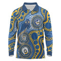 Eels NAIDOC Week 2026 Personalised Long Sleeve Polo Shirt 50 Years of Deadly Aboriginal Art