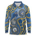 Eels NAIDOC Week 2026 Personalised Long Sleeve Polo Shirt 50 Years of Deadly Aboriginal Art