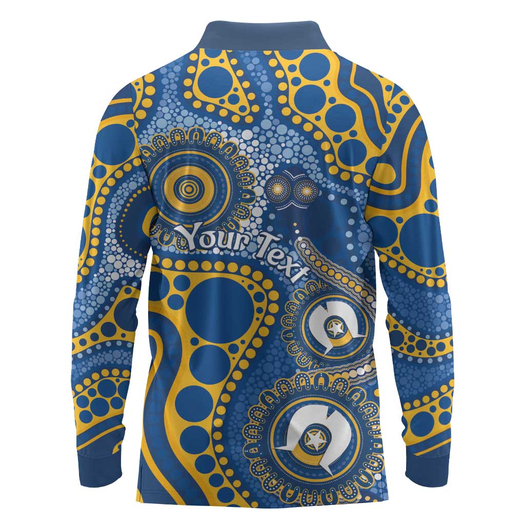 Eels NAIDOC Week 2026 Personalised Long Sleeve Polo Shirt 50 Years of Deadly Aboriginal Art