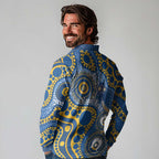 Eels NAIDOC Week 2026 Personalised Long Sleeve Polo Shirt 50 Years of Deadly Aboriginal Art
