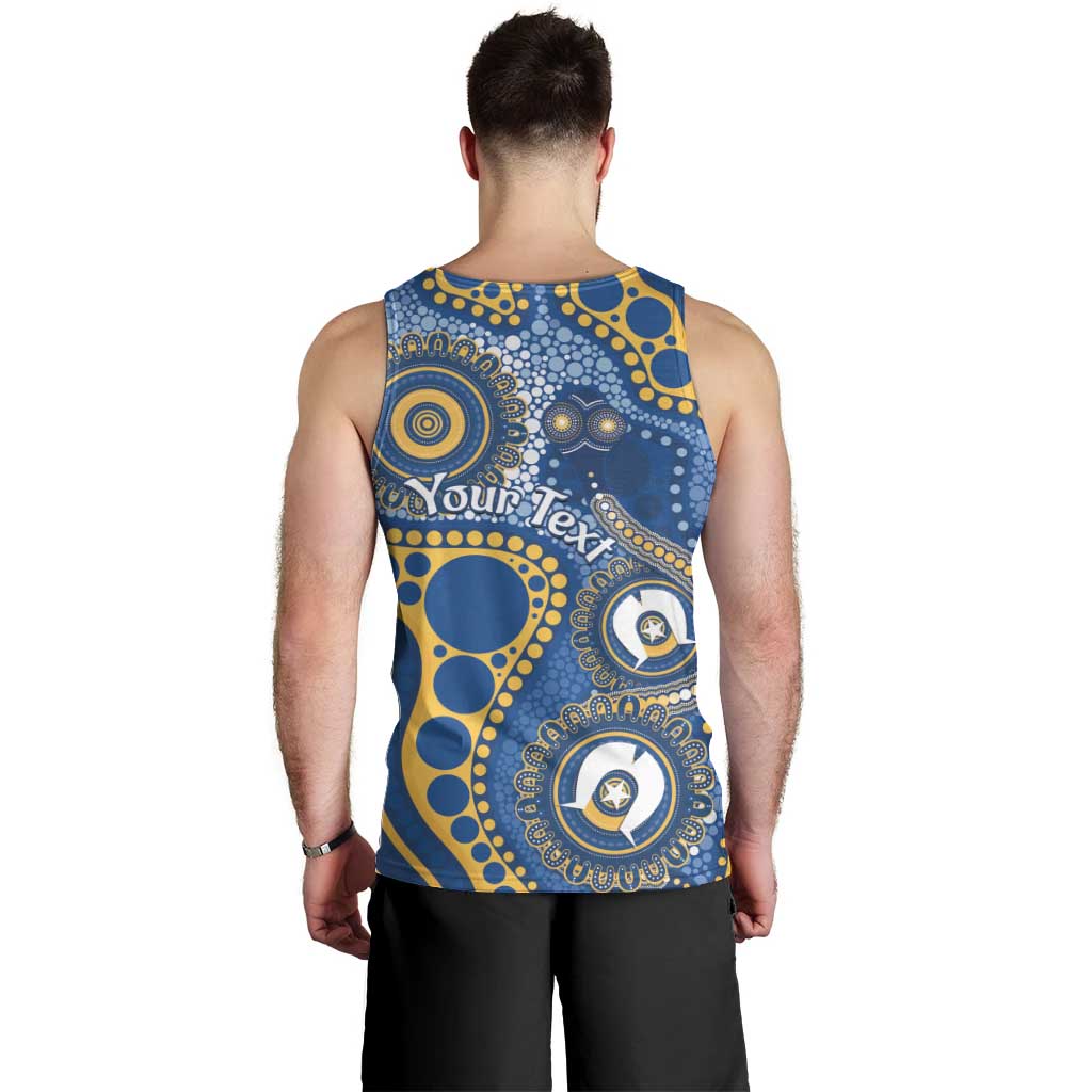 Eels NAIDOC Week 2026 Personalised Men Tank Top 50 Years of Deadly Aboriginal Art