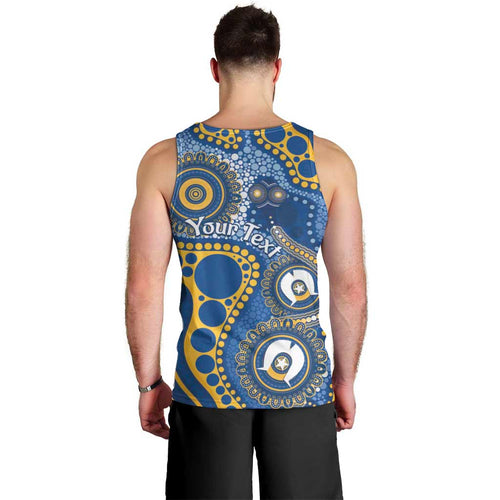 Eels NAIDOC Week 2026 Personalised Men Tank Top 50 Years of Deadly Aboriginal Art