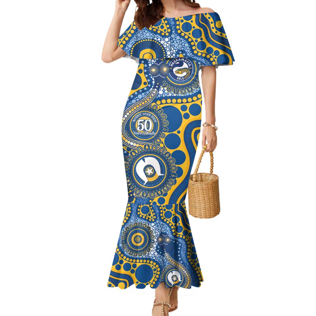 Eels NAIDOC Week 2026 Personalised Mermaid Dress 50 Years of Deadly Aboriginal Art