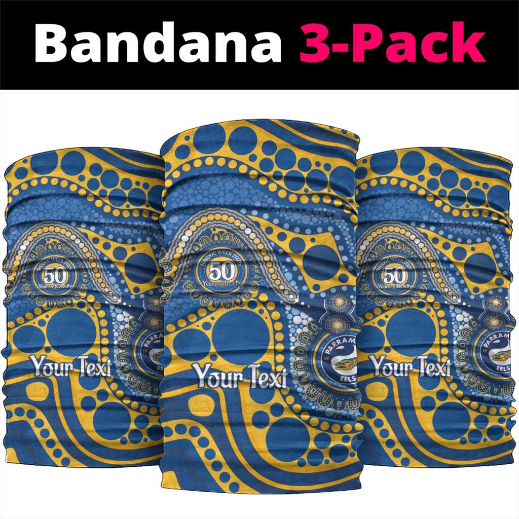 Eels NAIDOC Week 2026 Personalised Neck Gaiter 50 Years of Deadly Aboriginal Art