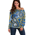 Eels NAIDOC Week 2026 Personalised Off Shoulder Sweater 50 Years of Deadly Aboriginal Art