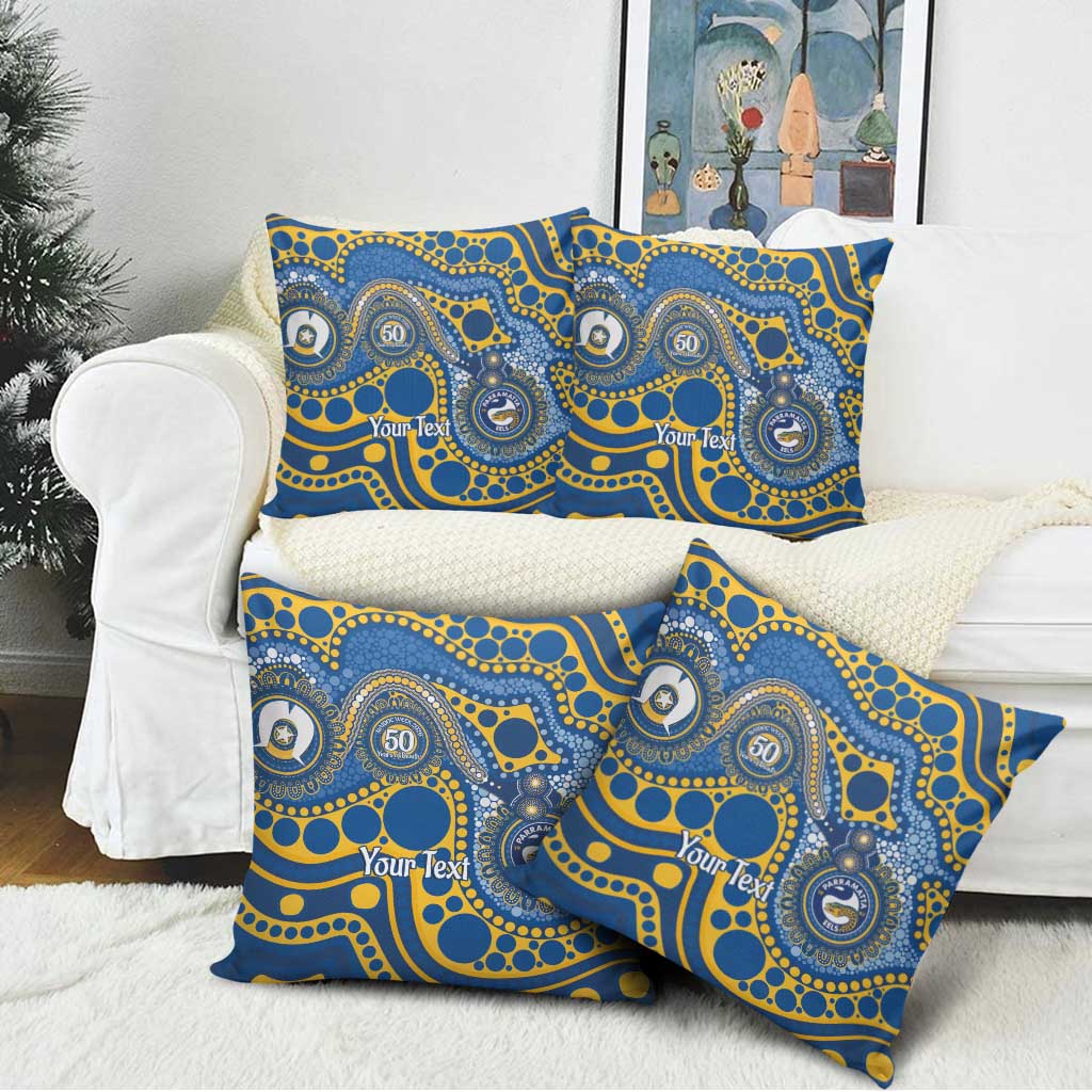 Eels NAIDOC Week 2026 Personalised Pillow Cover 50 Years of Deadly Aboriginal Art