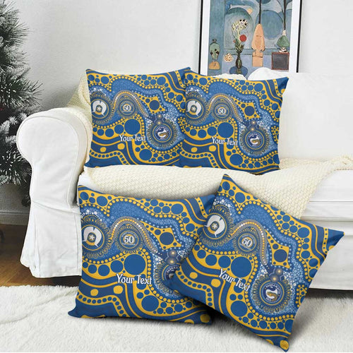 Eels NAIDOC Week 2026 Personalised Pillow Cover 50 Years of Deadly Aboriginal Art