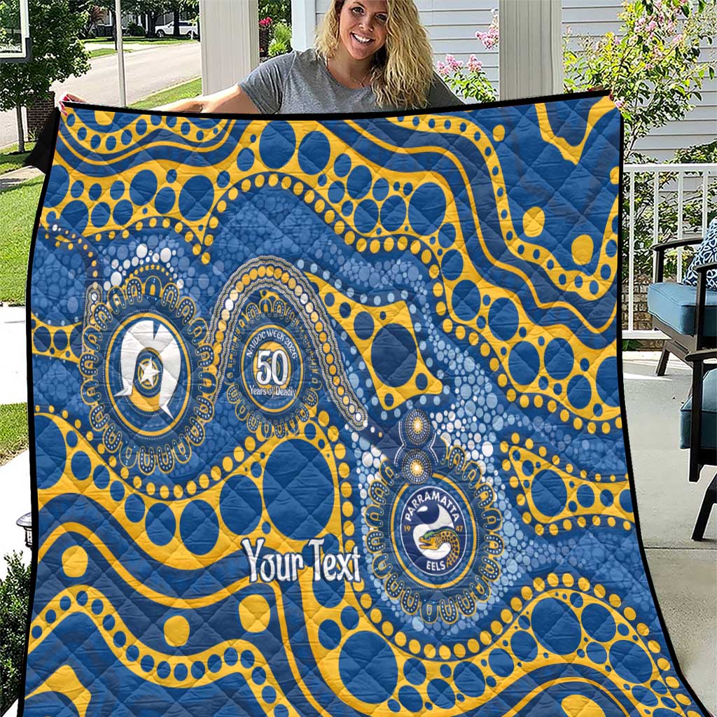 Eels NAIDOC Week 2026 Personalised Quilt 50 Years of Deadly Aboriginal Art