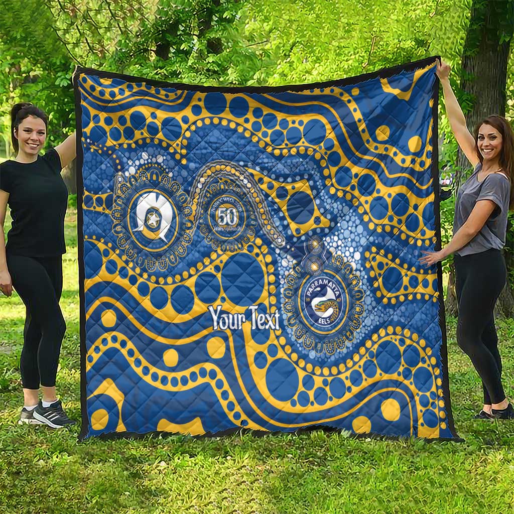 Eels NAIDOC Week 2026 Personalised Quilt 50 Years of Deadly Aboriginal Art
