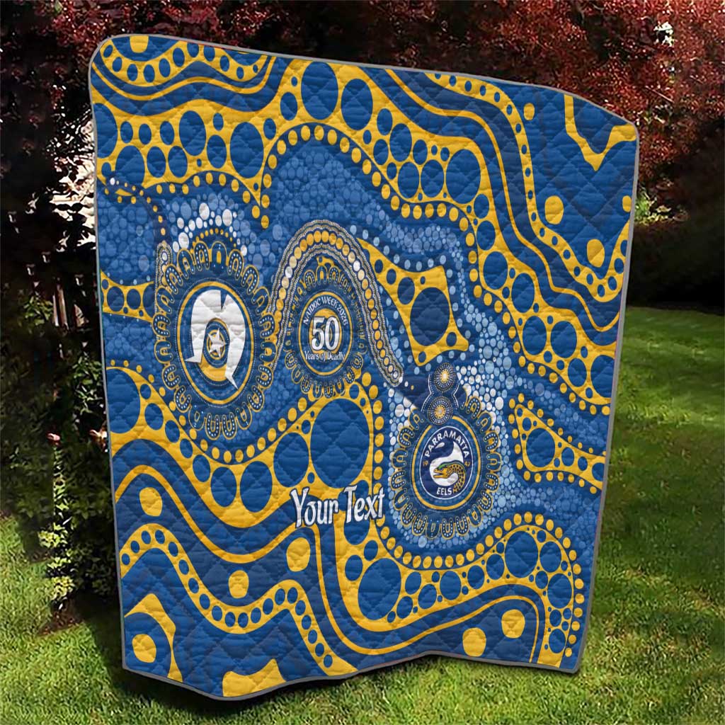 Eels NAIDOC Week 2026 Personalised Quilt 50 Years of Deadly Aboriginal Art