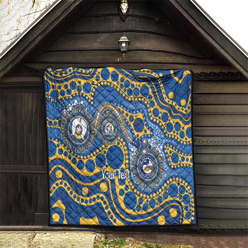 Eels NAIDOC Week 2026 Personalised Quilt 50 Years of Deadly Aboriginal Art