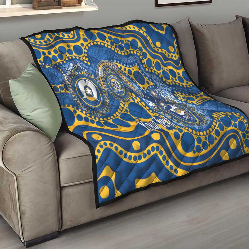 Eels NAIDOC Week 2026 Personalised Quilt 50 Years of Deadly Aboriginal Art